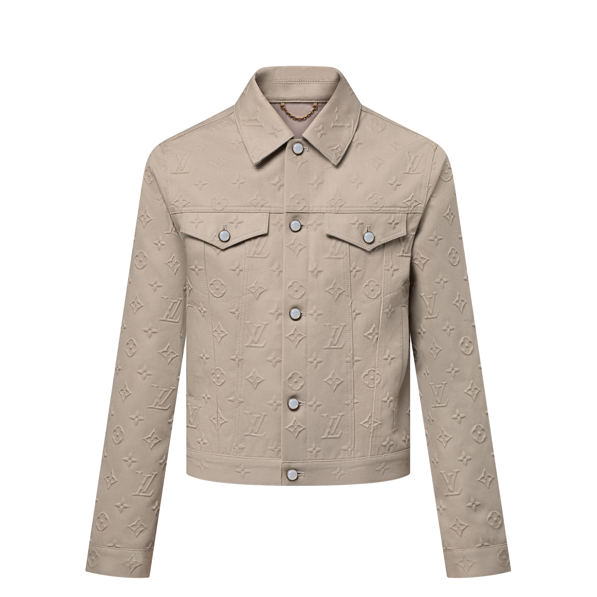 Monogram Embossed Denim Jacket - Luxury Ready to Wear - 1AHBES